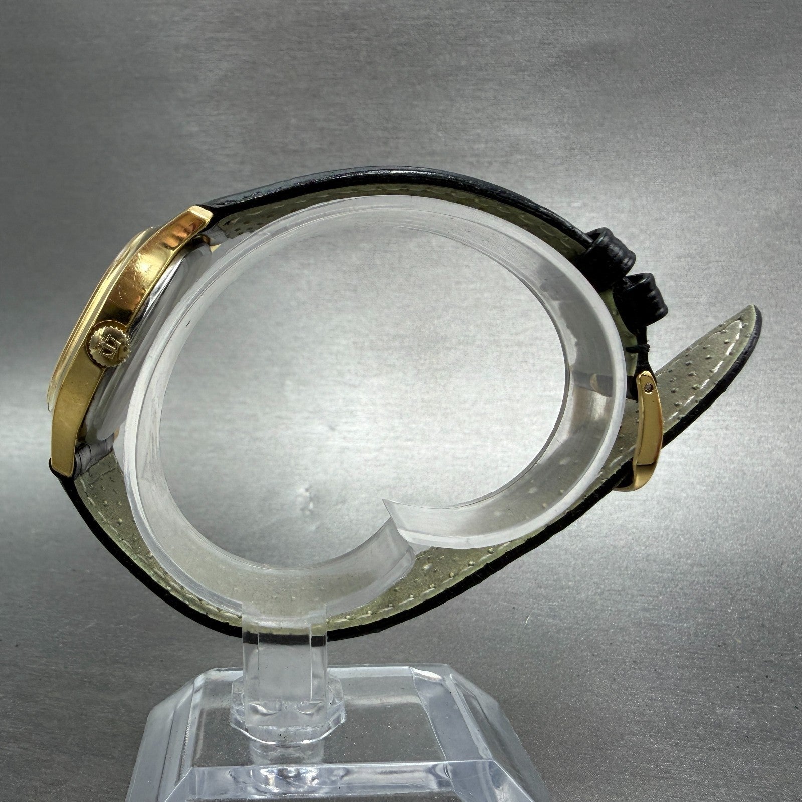 Tissot Watch Men 34mm Gold Dial Gold Plated Oval Manual Wind Runs Vintage6