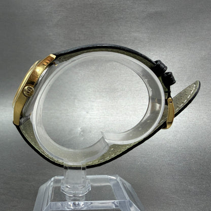 Tissot Watch Men 34mm Gold Dial Gold Plated Oval Manual Wind Runs Vintage6