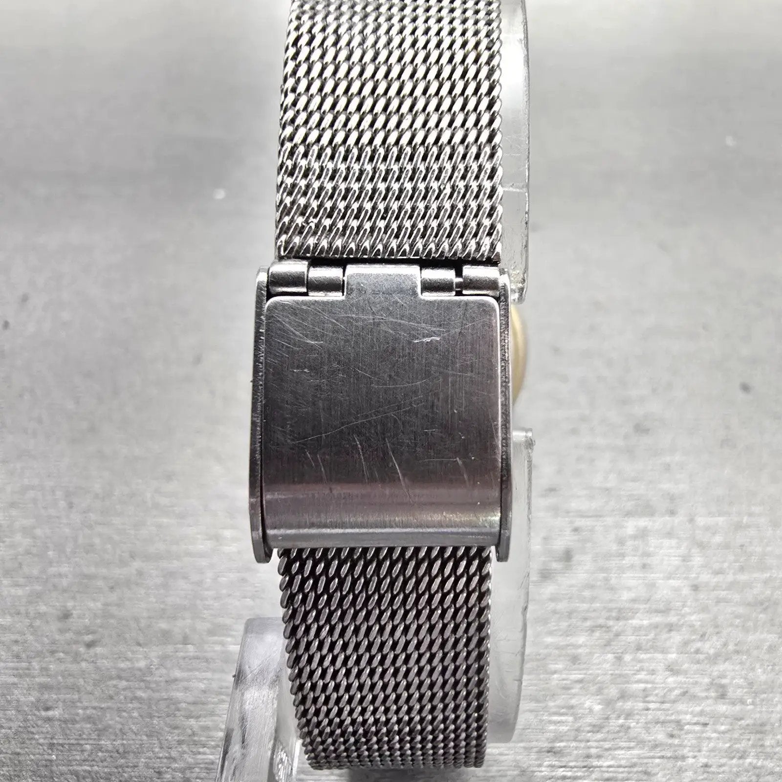 Skagen Denmark Watch Women 25mm Silver Dial Two Tone Round Mesh Band New Battery7