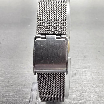 Skagen Denmark Watch Women 25mm Silver Dial Two Tone Round Mesh Band New Battery7