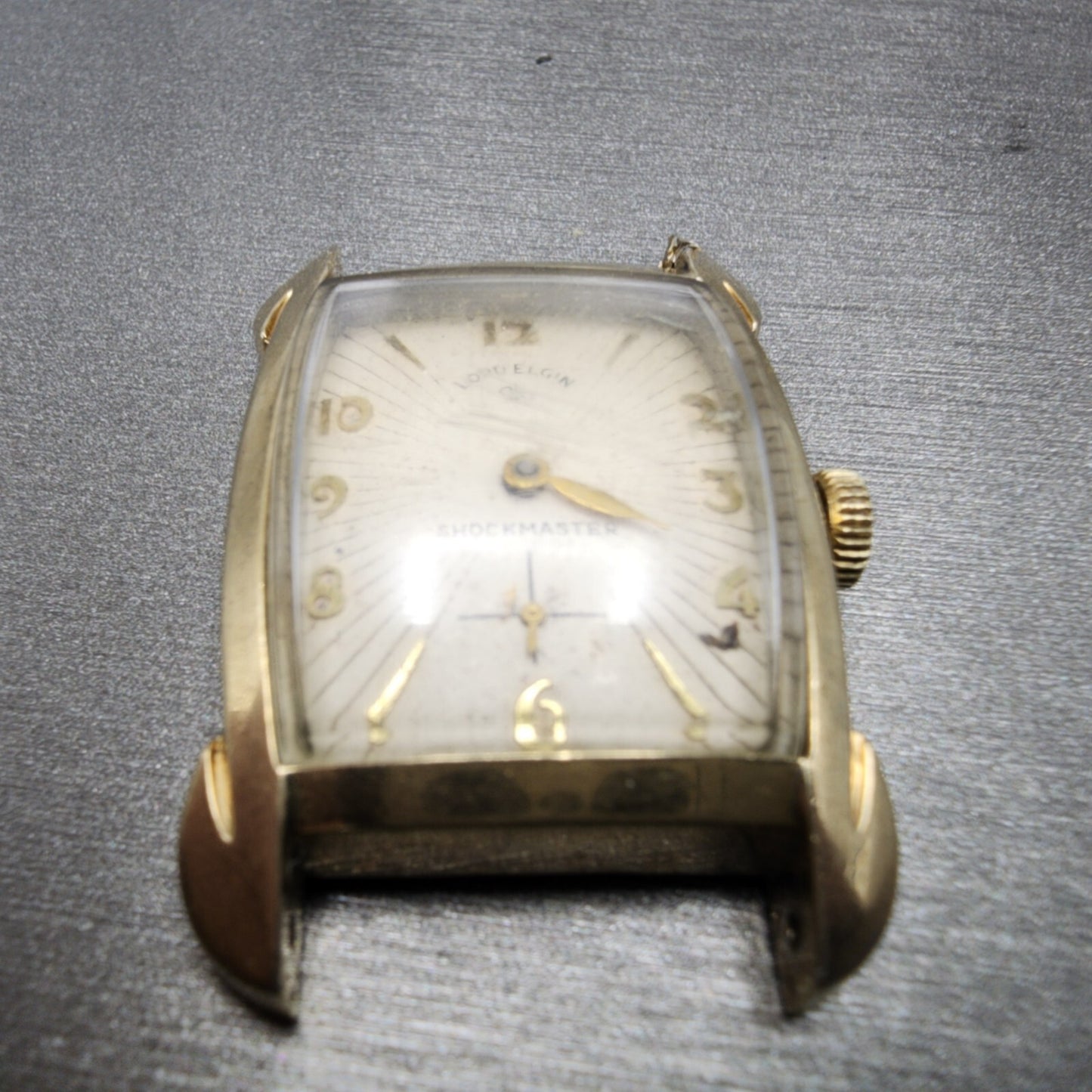 Lord Elgin Watch Men 24mm Cream Dial 14K Gold Filled Cal 713 21 jewwls PARTS3