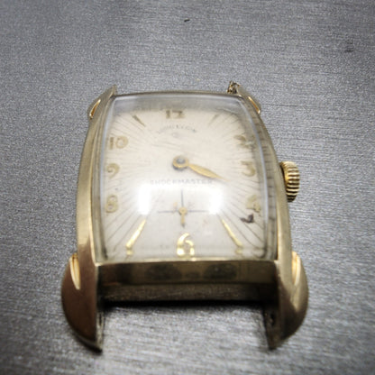Lord Elgin Watch Men 24mm Cream Dial 14K Gold Filled Cal 713 21 jewwls PARTS3
