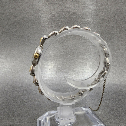 Seiko Watch Women 14mm White Dial Two Tone Round 1e200540 New Battery6