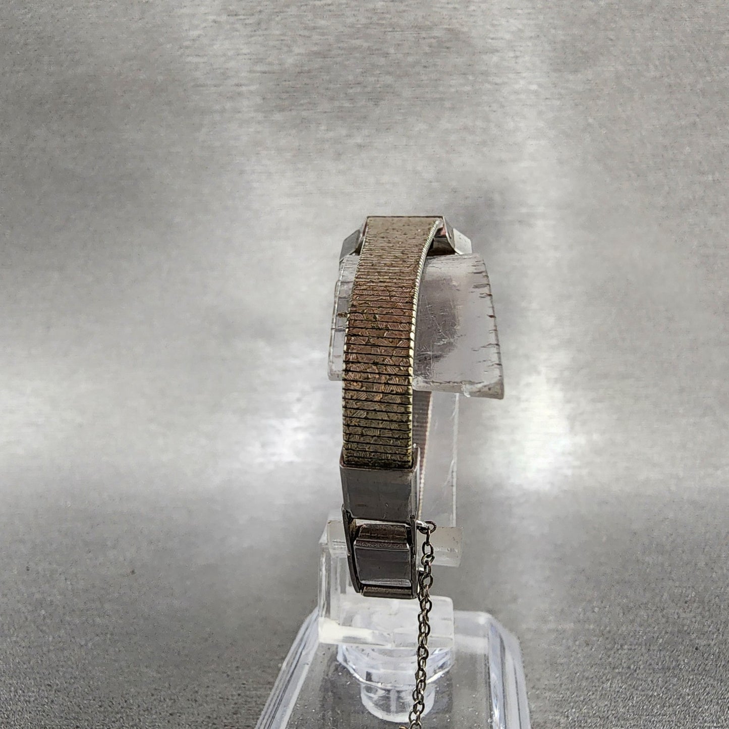 Seiko Tank Watch Women 18mm Blue Dial Silver Tone Manual 113999 Runs7