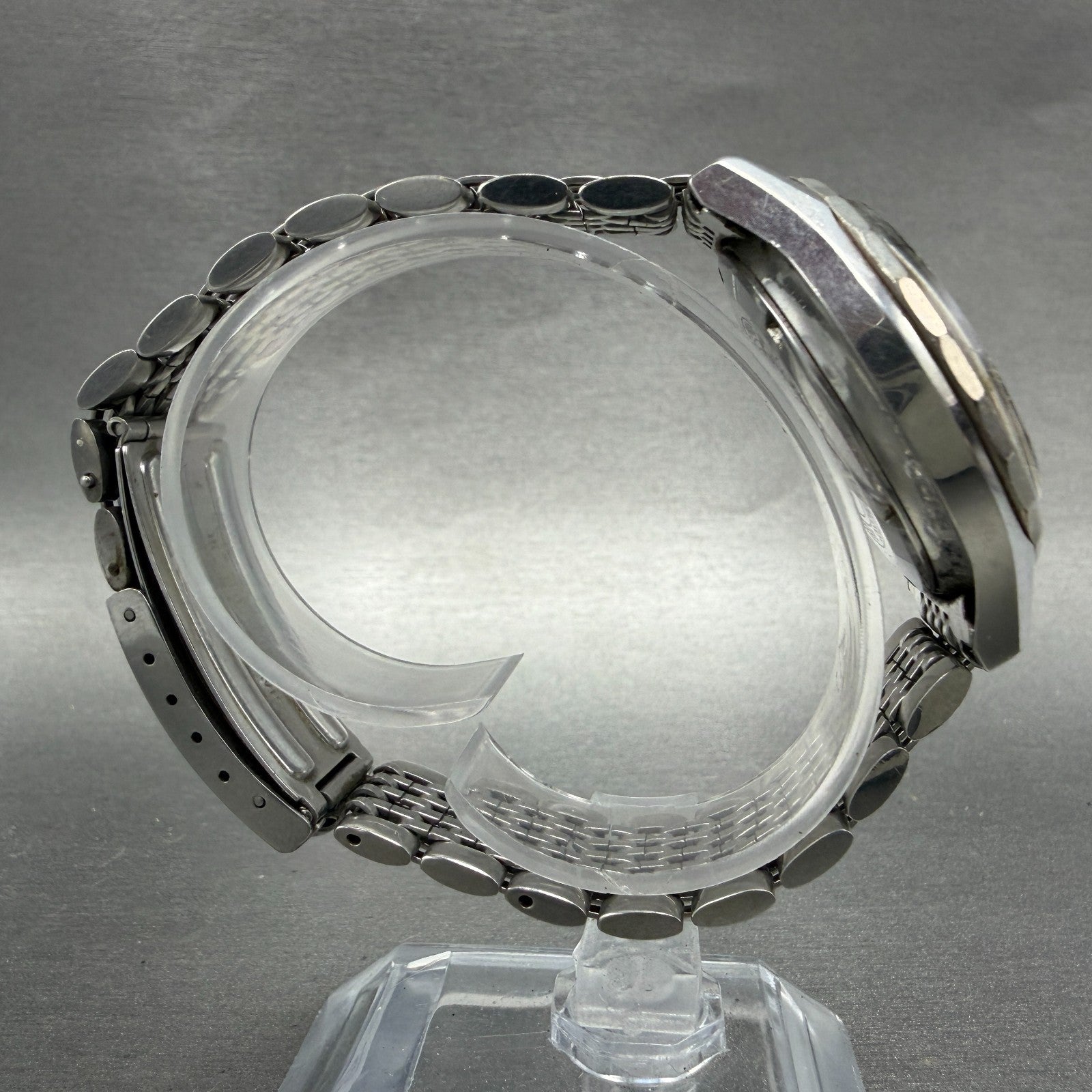 Seiko Business A Watch Men 37mm Silver Dial Silver Tone Daydate 8346-9010 PARTS9