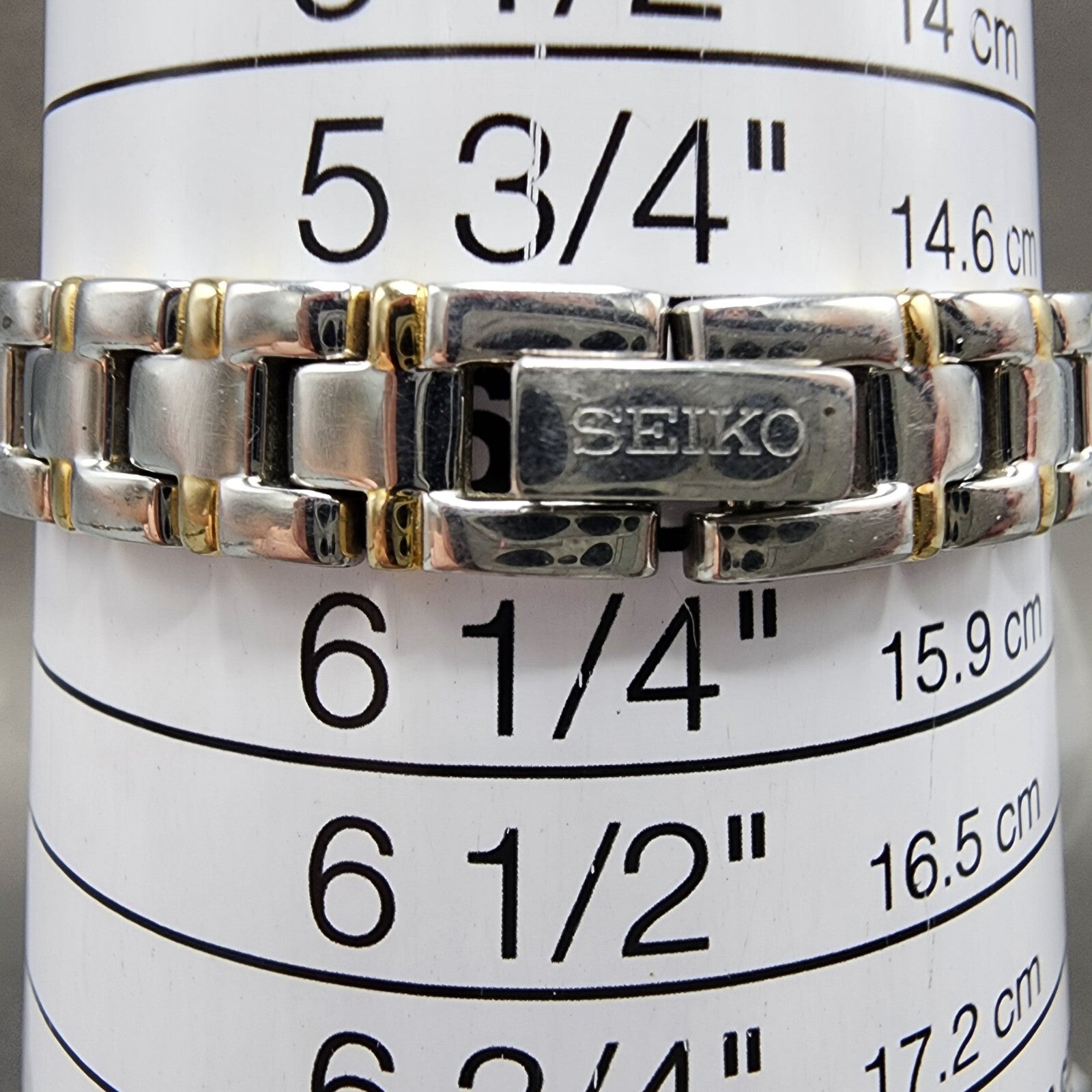 Seiko Tank Watch Women 13mm White Dial two Tone Rectangle V2200ab0 New Battery10