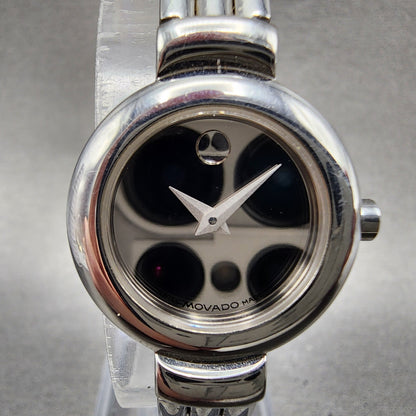 Movado Harmony Watch Women 23mm Silver Dial Stainless steel 84A1809  New Battery1