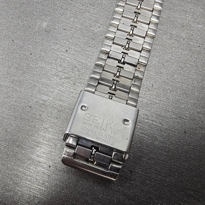 Seiko Bracelet 18mm Stainless Steel Gold Tone Vintage Japan Z1332L Broken Clasp12