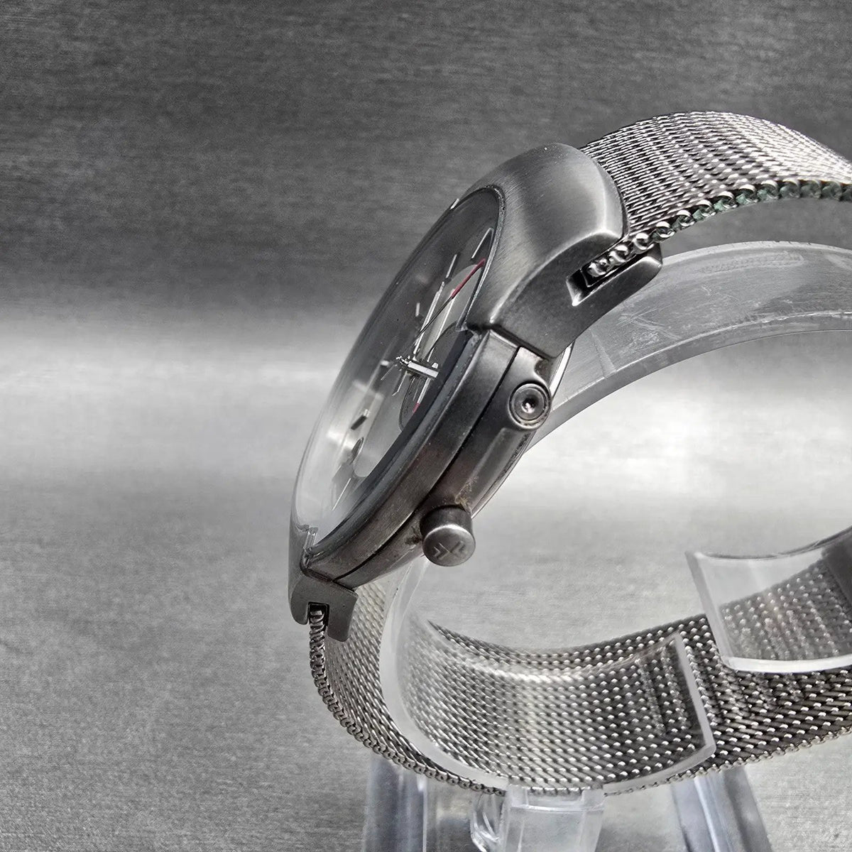 Skagen Watch Men 38mm Gray Dial Stainless Steel Date Round 983XLSSC New Battery2