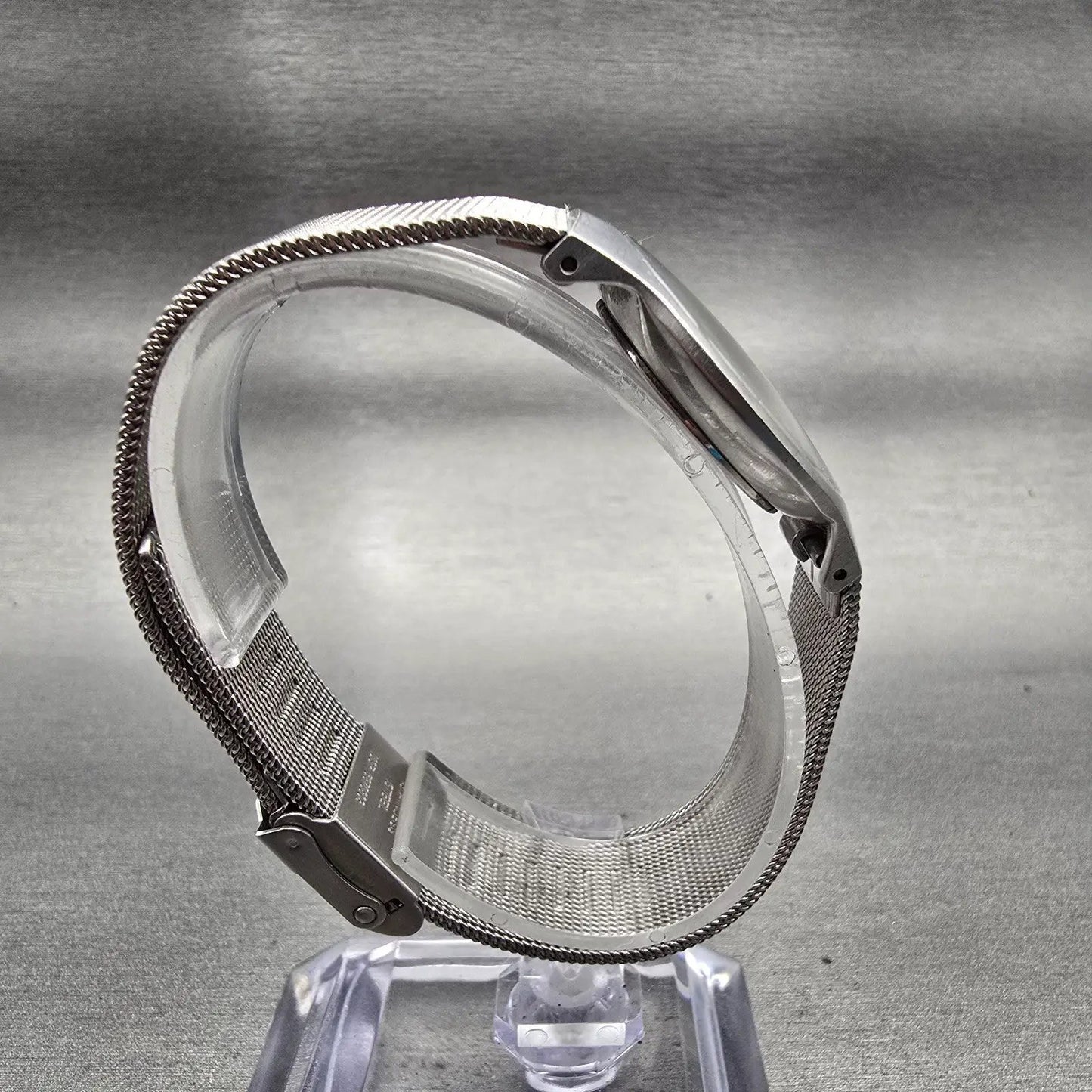 Skagen Watch Women 29mm Silver Dial Silver Tone Round Mesh Band 233SSS New Batt8