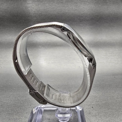Skagen Watch Women 29mm Silver Dial Silver Tone Round Mesh Band 233SSS New Batt8