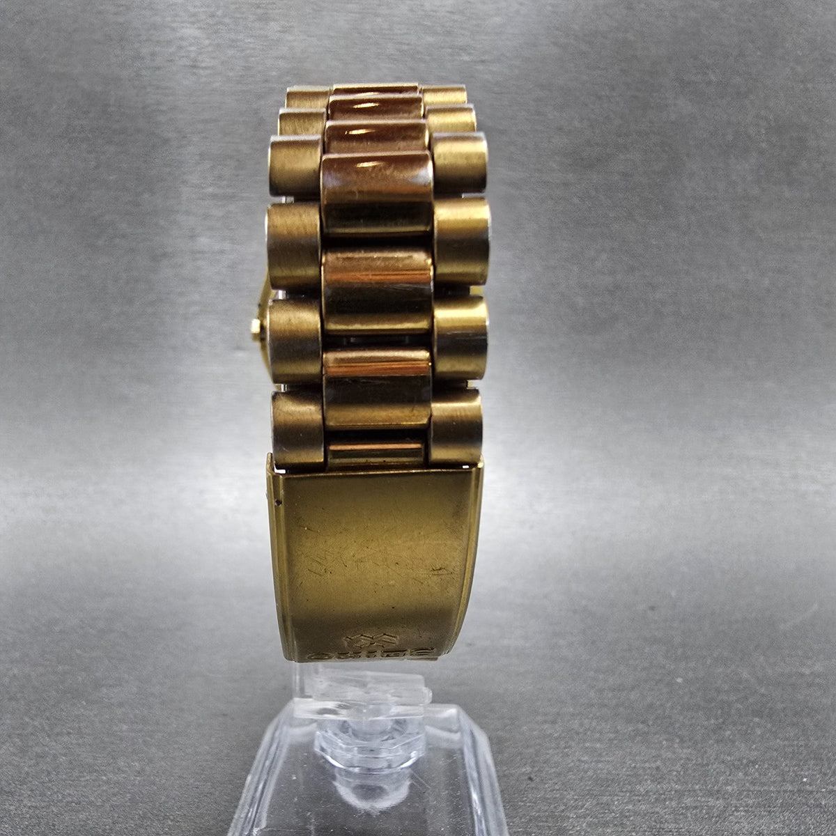 Seiko President Watch Men 35mm Gold Dial Gold Tone Daydate 5Y23-8A69 New Batt HH7