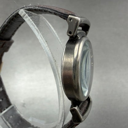 Seiko Alba Watch Women 24mm Brown Dial Black Tone Round V251-0160 New Battery3
