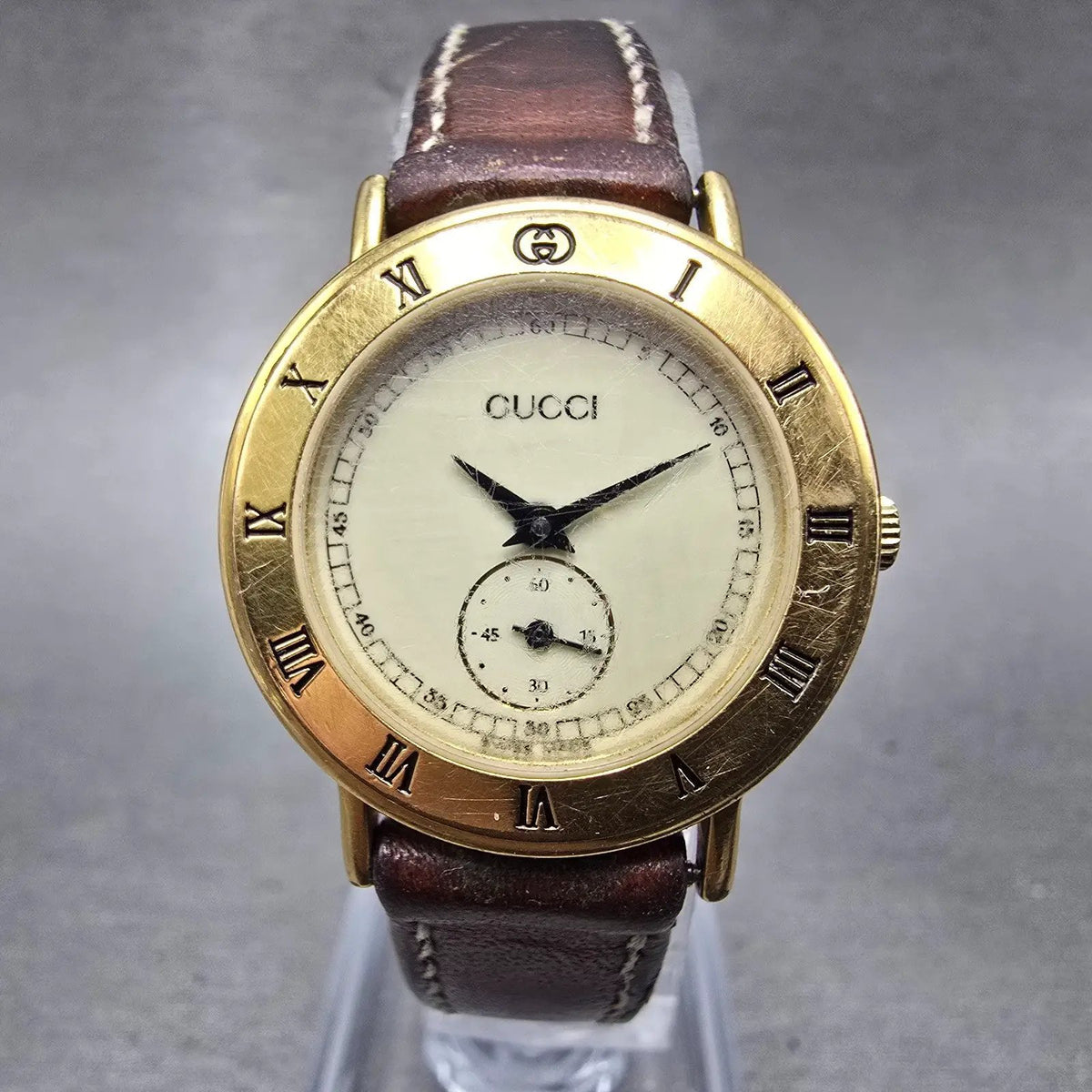 Movado 3000.2.L Watch Women 26mm Cream Dial Gold Plated Round New Battery0