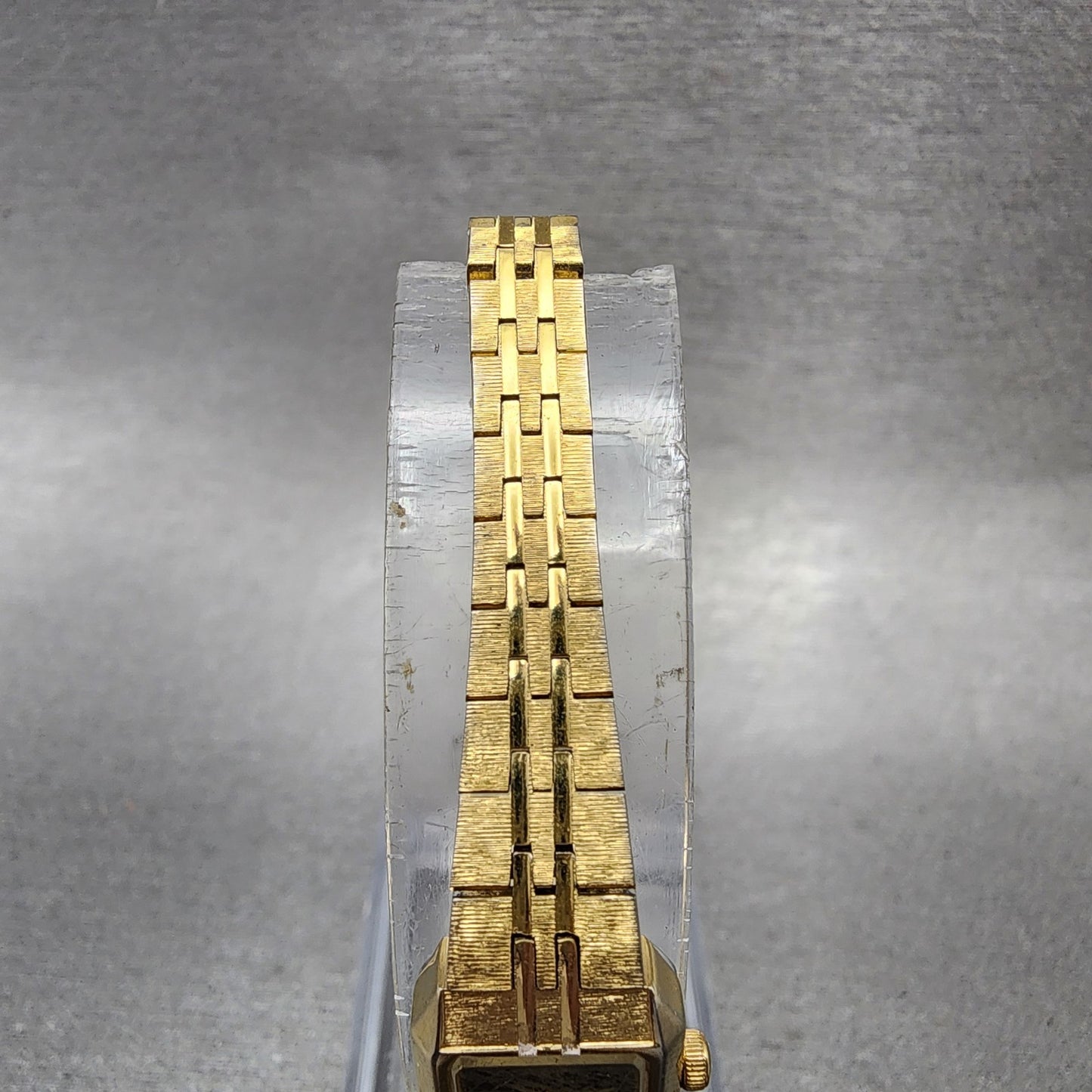 Citizen CQ Tank Watch Women 13mm Black Dial Gold Tone 5421S18531 New Batt4