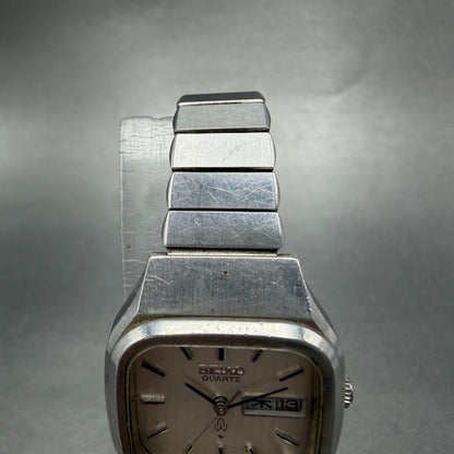 Seiko Watch Women 24mm Silver Dial Silver Tone Daydate 7903-5000 New Battery VTG4