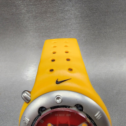 Nike Dive Watch Men 43mm Red Dial Orange Tone Date Round 131770 New Battery
