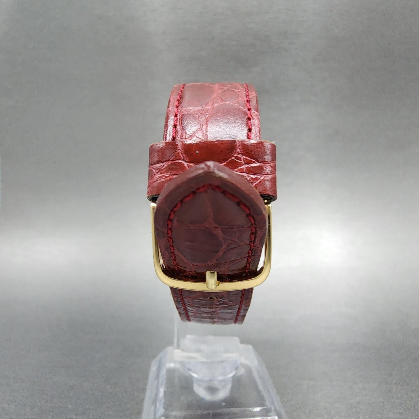 Seiko Dolce Watch Men 28mm Gold Dial Gold Tone Rectangle 95215120 New Battery8