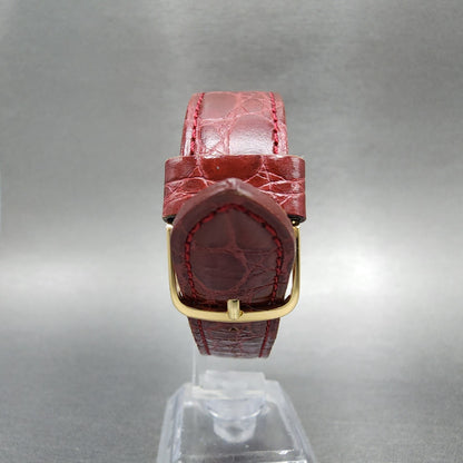 Seiko Dolce Watch Men 28mm Gold Dial Gold Tone Rectangle 95215120 New Battery8
