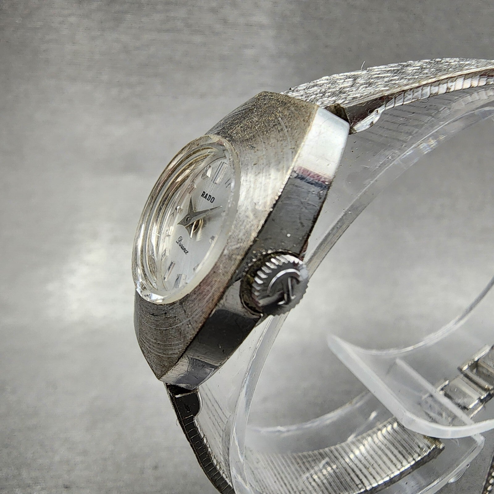 Rado Durance Watch Women 19mm Silver Dial Silver Tone Manal Wind PARTS3