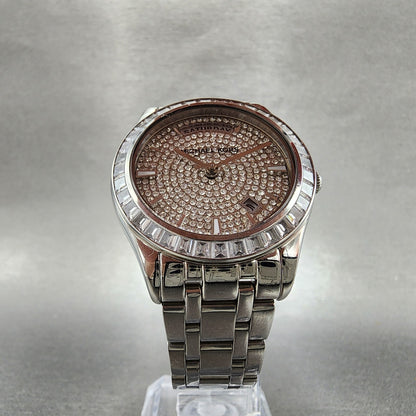 Michael Kors Kiley Watch Women 35mm Crystal Dial & Bezel Dadyate Silver Tone5