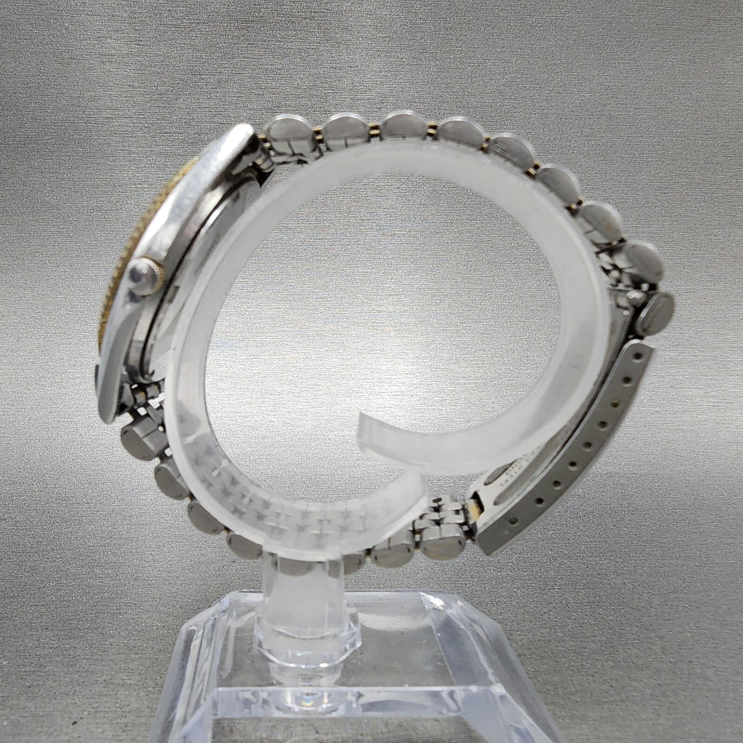 Seiko SQ President Watch Men 36mm Silver Dial Two Tone Daydate 5y238a61 PARTS7