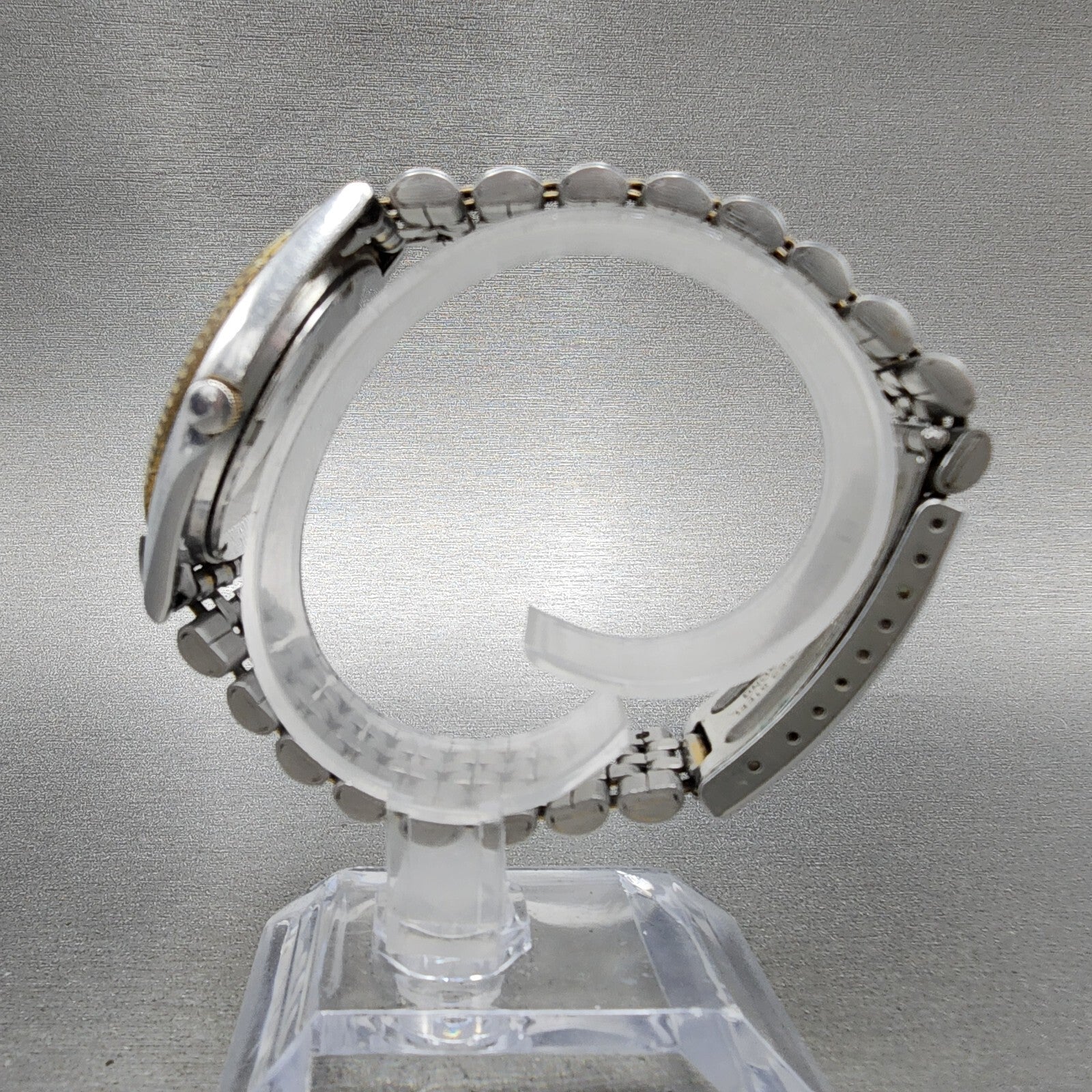 Seiko SQ President Watch Men 36mm Silver Dial Two Tone Daydate 5y238a61 PARTS7