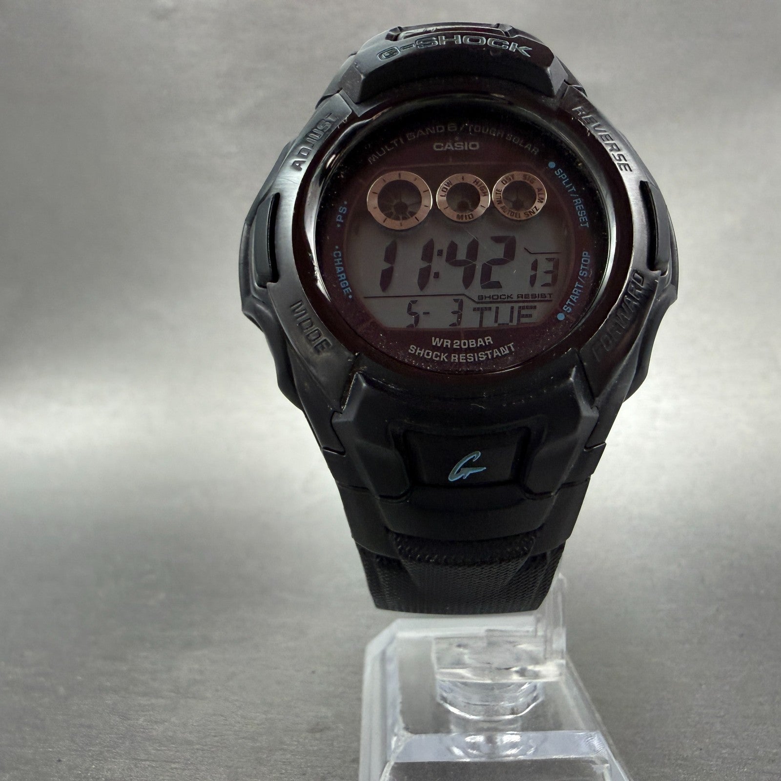 Casio G-Shock GW-M500F Watch Men 47mm Digital Black Alarm Chrono Works Solar5