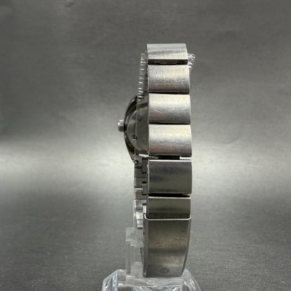 Seiko Maticlady Watch Women 23mm Silver Dial Silver Tone Date 2517-0211 Runs 4527