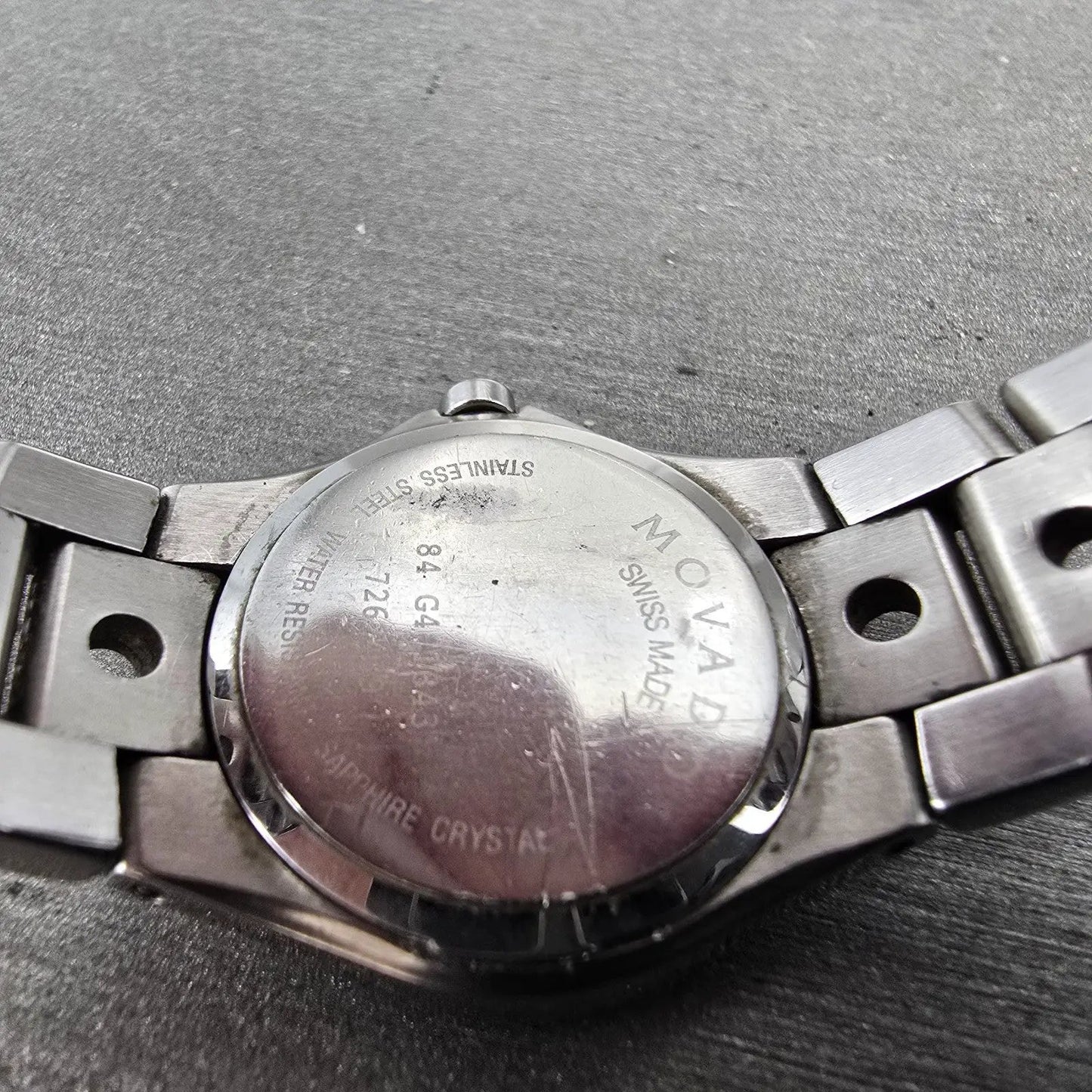 Movado Valeto Watch Women 25mm Black Dial Silver Tone 84 G4 1843 New Battery9