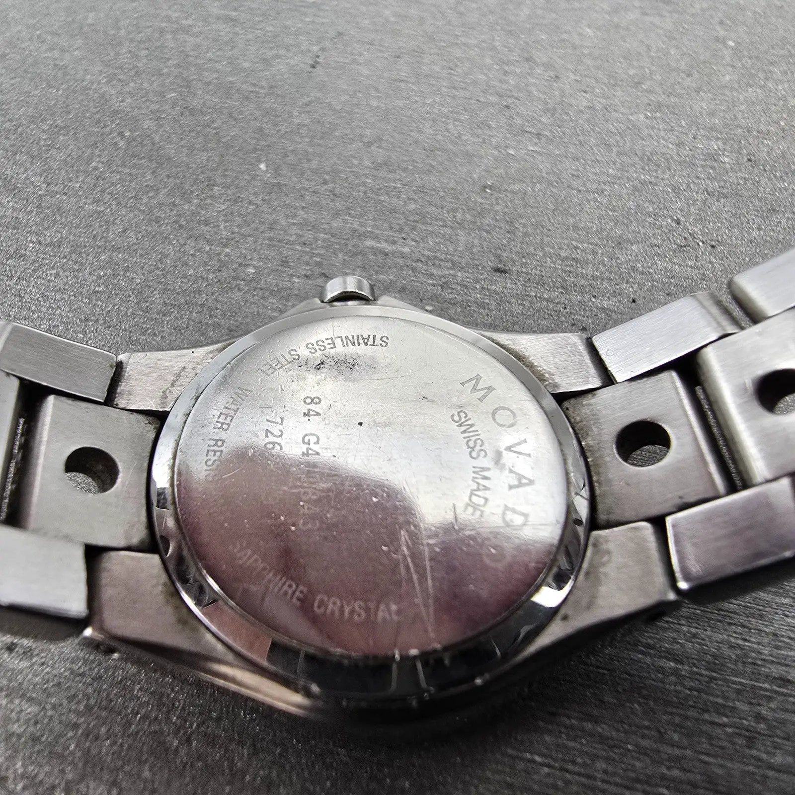 Movado Valeto Watch Women 25mm Black Dial Silver Tone 84 G4 1843 New Battery9