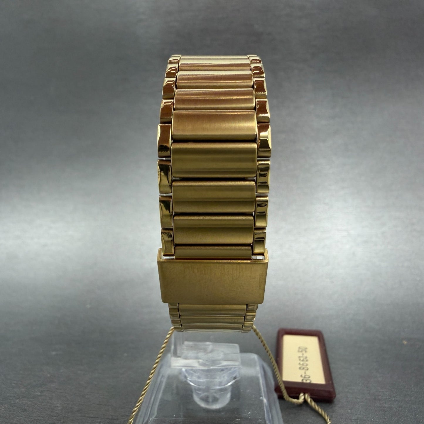 Citizen CQ Watch Unisex 30mm Black Dial Gold Tone Round 3620-364601 NewBat NOS7