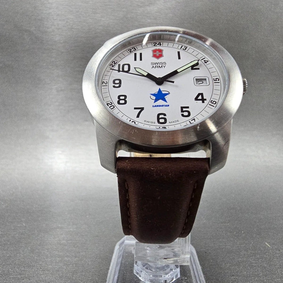 Victorinox Swiss Army Field Watch Men 38mm White Dial Steel Date 24980 PARTS6