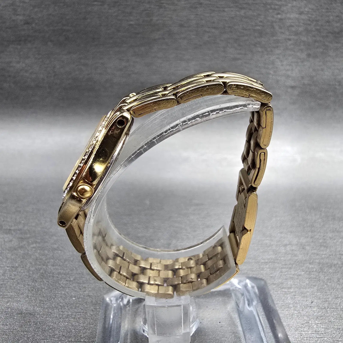 Citizen Watch Women 22mm MOP Dial Gold Tone Gemmed 1032-S011035 New Battery6