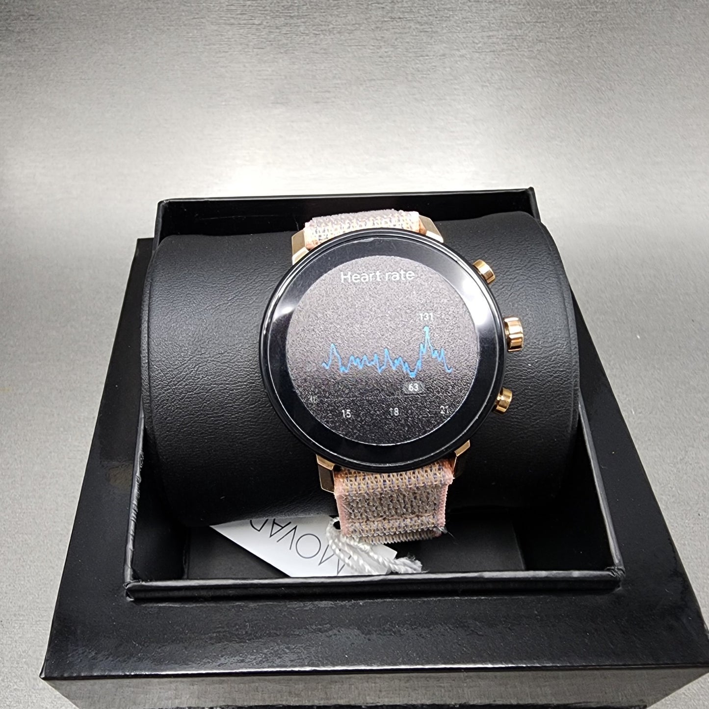 Movado Connect 2.0 40mm Carnation Gold IONPlated Stainless Steel Case with Pink5