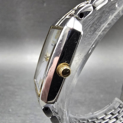 Citizen Eco-Drive Tank Watch Women 15mm MOP Dial Two Tone EG2694-59D Runs JP2