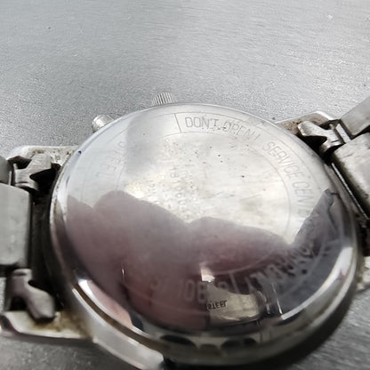Citizen Reguno Atomic Watch Men 36mm White Dial Steel Date Solar Round Runs10