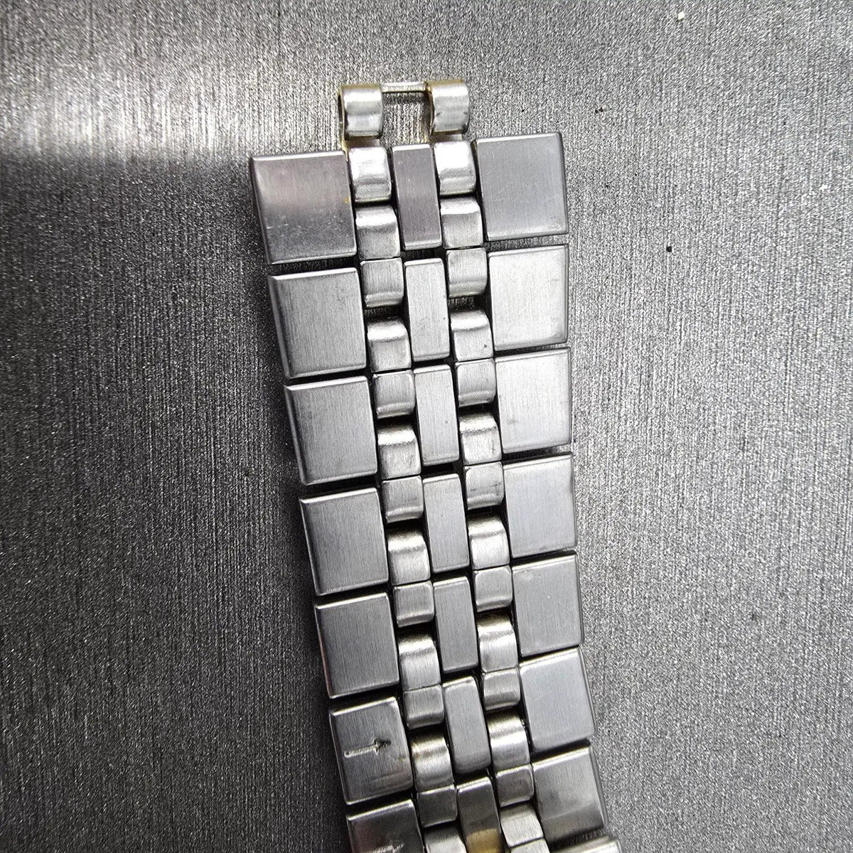 Seiko Bracelet 20mm Stainless Steel Two Tone Tri Folding Clasp VTG Japan9