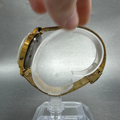 Hamilton Ricoh Electric Watch Men 35mm Champagne Dial Gold Asymmetrical PARTS7