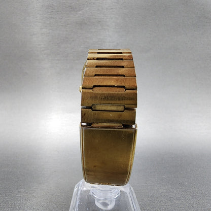 Seiko Analog Digital Watch Men 32mm Gold Dial Gold Tone H3575109 New Battery7