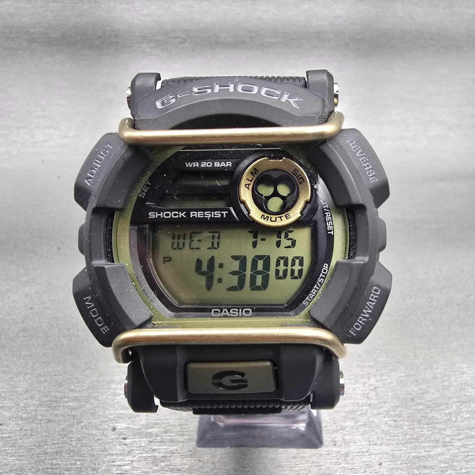 Casio G-Shock GD400 Watch Men 48mm Green Black Alarm Chronograph New Battery H0
