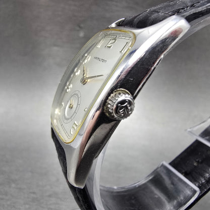 Hamilton Boulton Watch Men 24mm Silver Dial Silver Small Seconds 6265 New Batt2