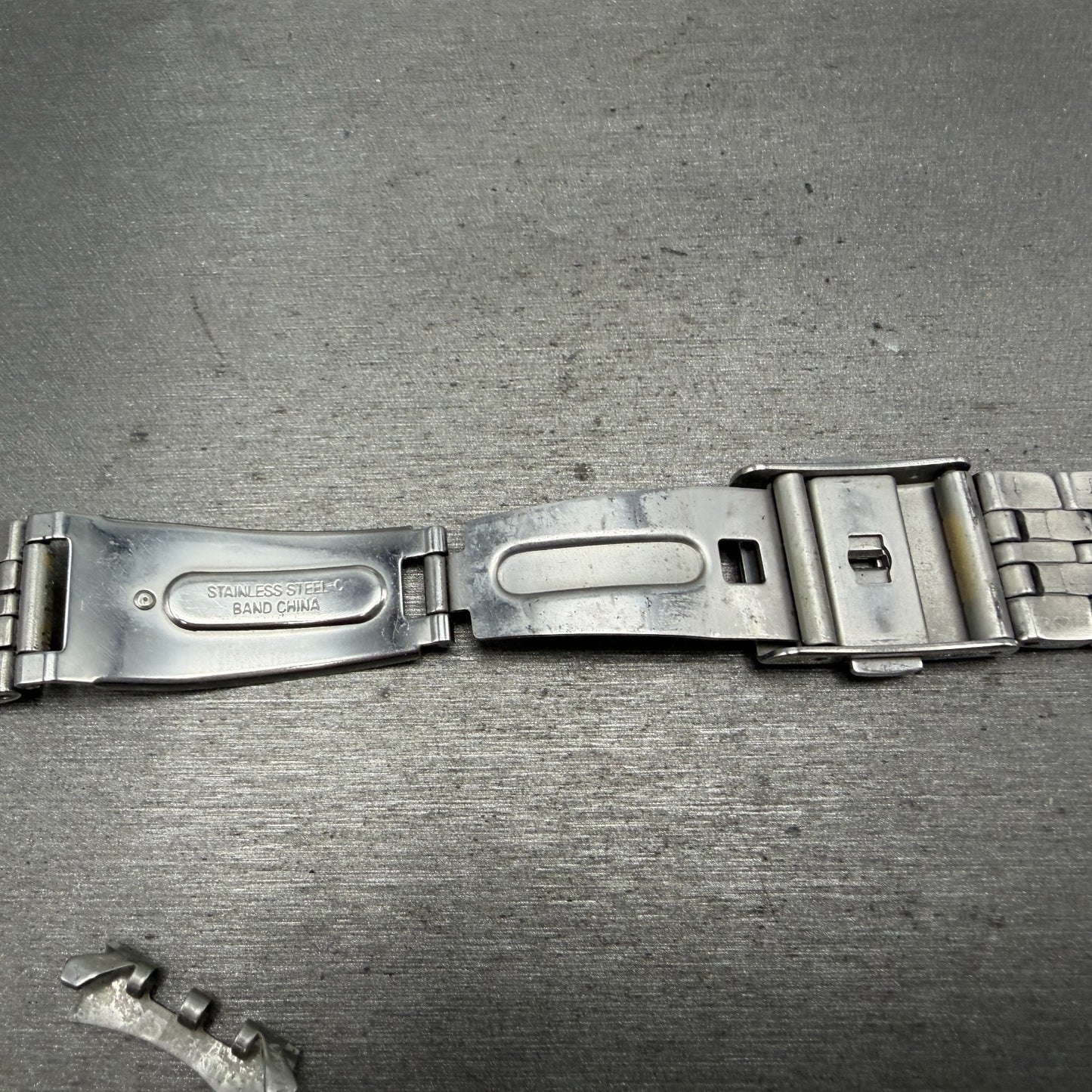 Seiko Bracelet 18mm Two Tone Stainless Steel 4A4K1C1 Tri-Folding Clasp17