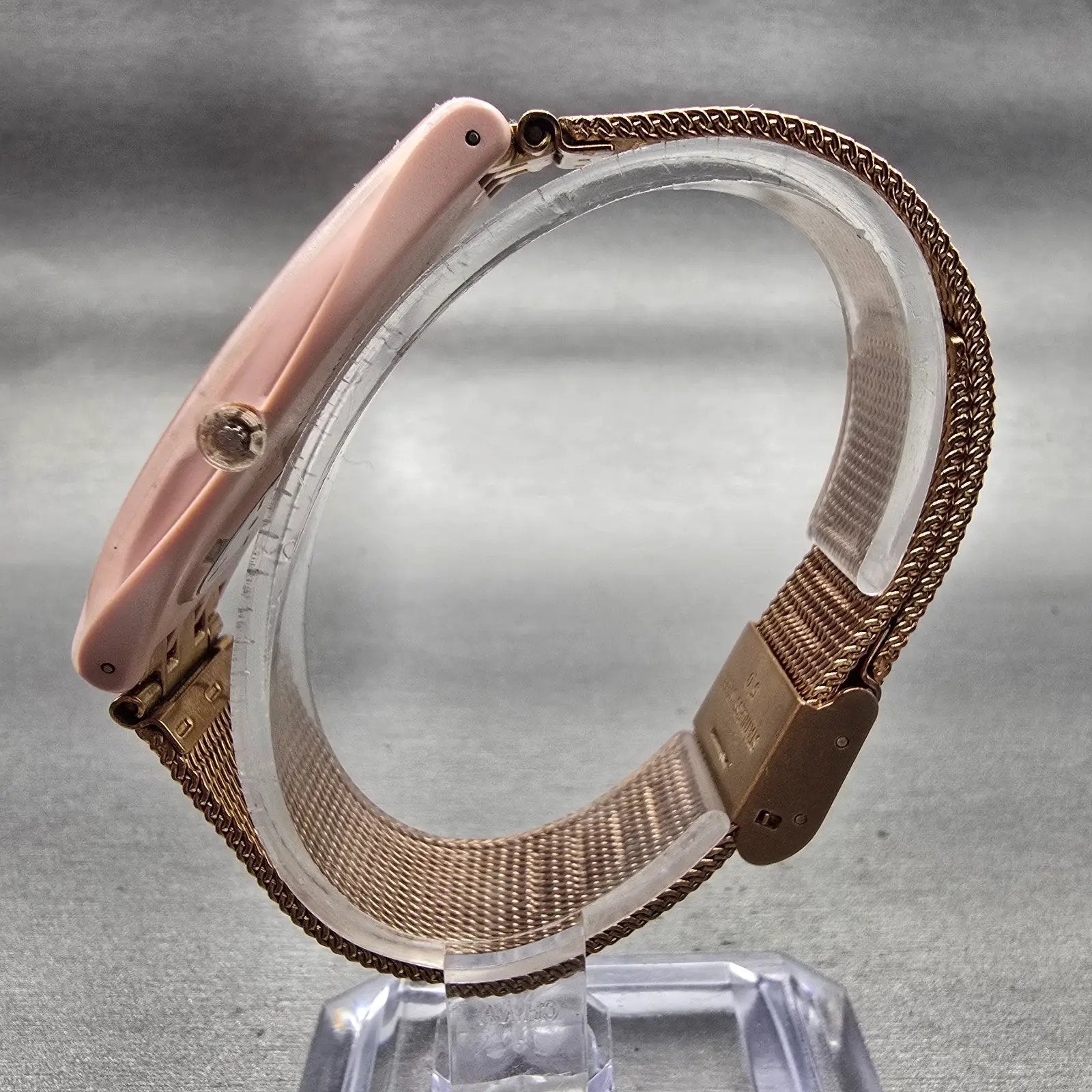 Swatch Skin Skinchic Watch Women 37mm Rose Gold Dial Pink SVUP100M New Battery6