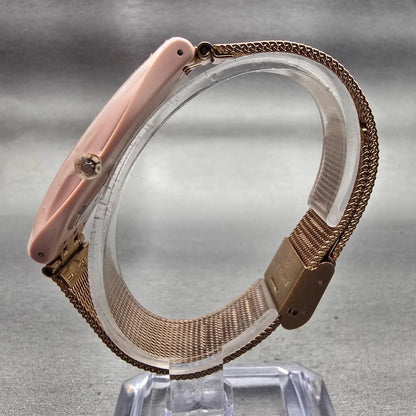Swatch Skin Skinchic Watch Women 37mm Rose Gold Dial Pink SVUP100M New Battery6