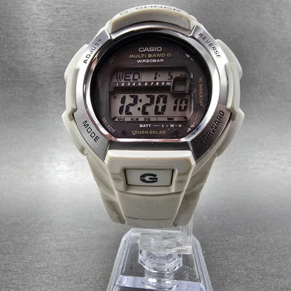 Casio G-Shock GW-M850 Watch Men 42mm White Alarm Chronograph Digital Solar RunsK5