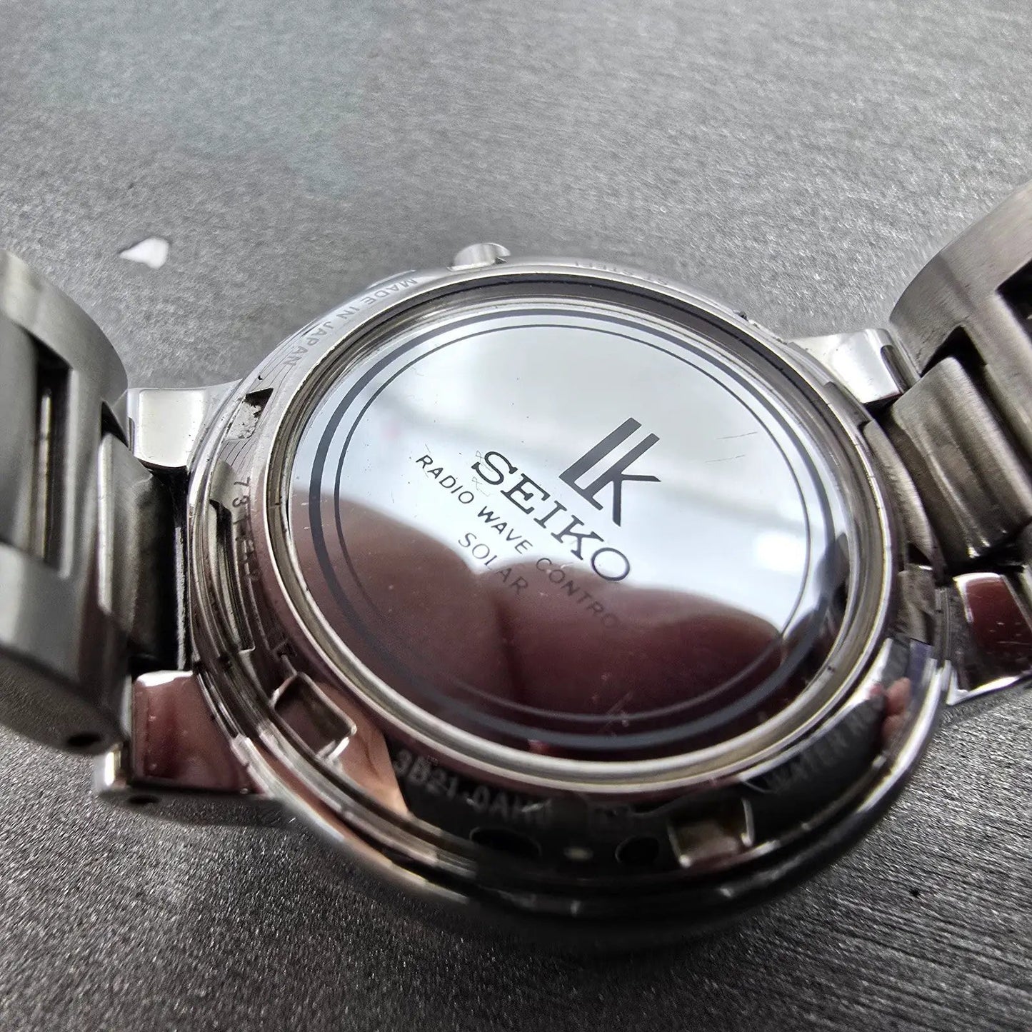 Seiko Lukia Solar Watch Women 30mm Brown Dial Silver Tone Atomic Round PARTS!!!!10