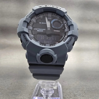 Casio G-Shock GBA-800 Watch Men 48mm Black Dial Blue Chrono Alarm New Battery5