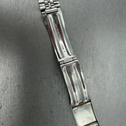 Seiko SQ Bracelet 21mm Stainless Steel Gold Tone Tri Folding Clasp Vintage Japan13