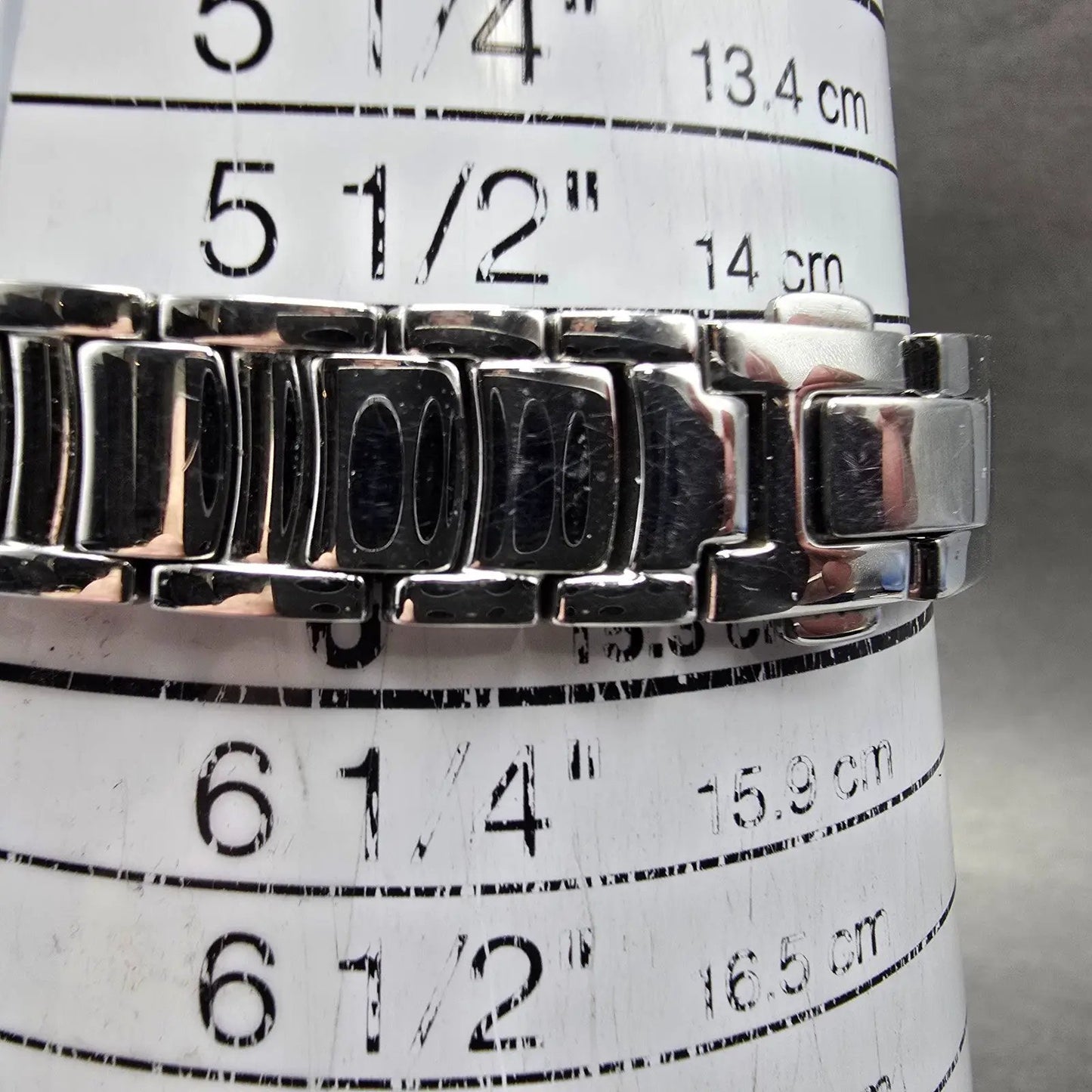 Citizen Tank Watch Women 15mm MOP Dial Two Tone Rectangle G620-S074866 Runs10